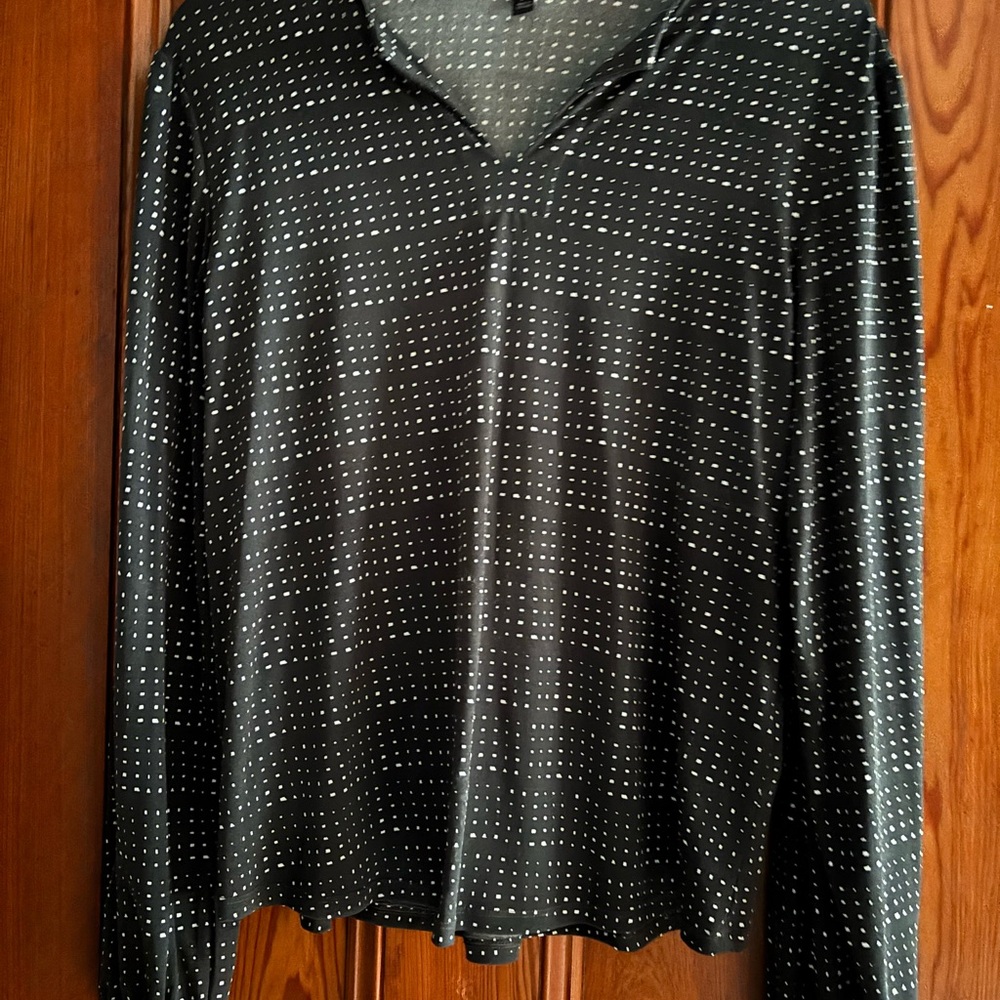 Banana Republic Black and White Patterned Top